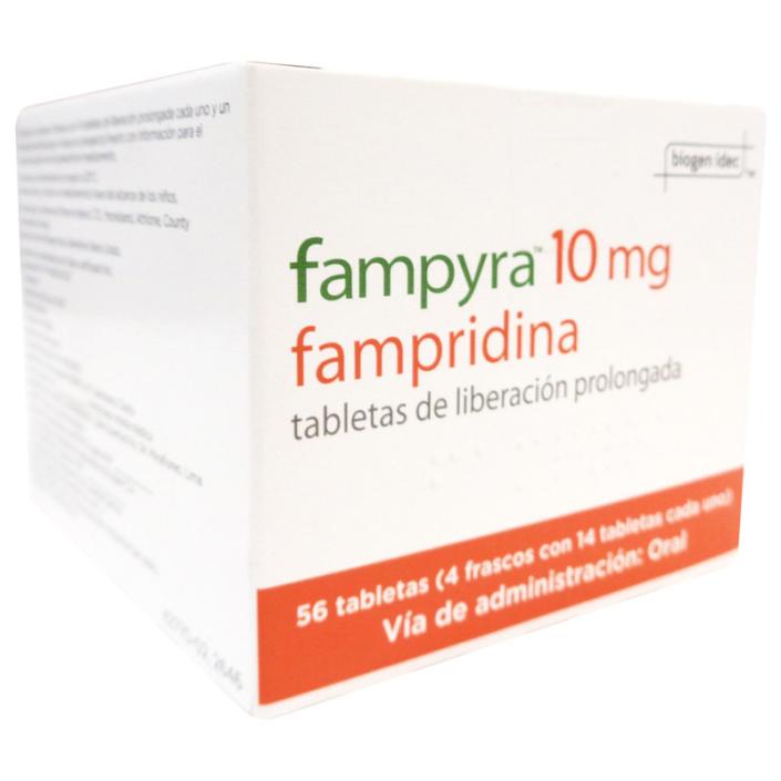 Ampyra 10mg 4 bottles 14 tablets per bottle FarmaLife Mexico